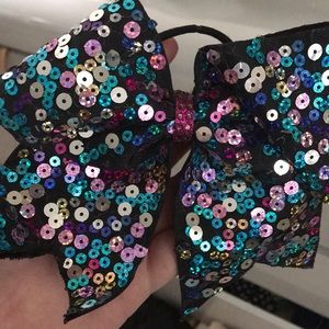 Cheer bow  - rainbow